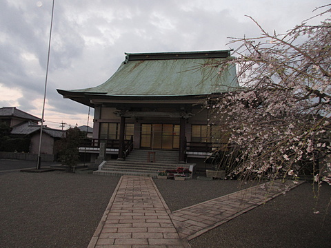 お朝事同行が本堂にお参りです