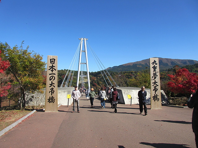 渡る前で少し緊張しています