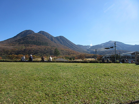 九重町長者原から久住連山を望む