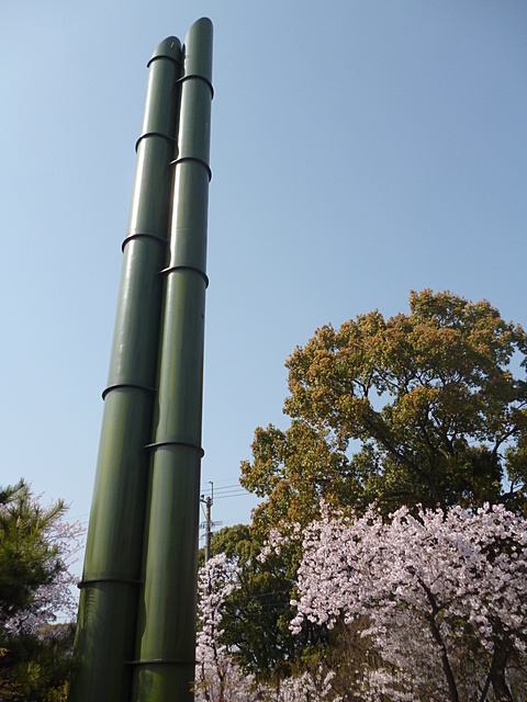 護国神社の大門松